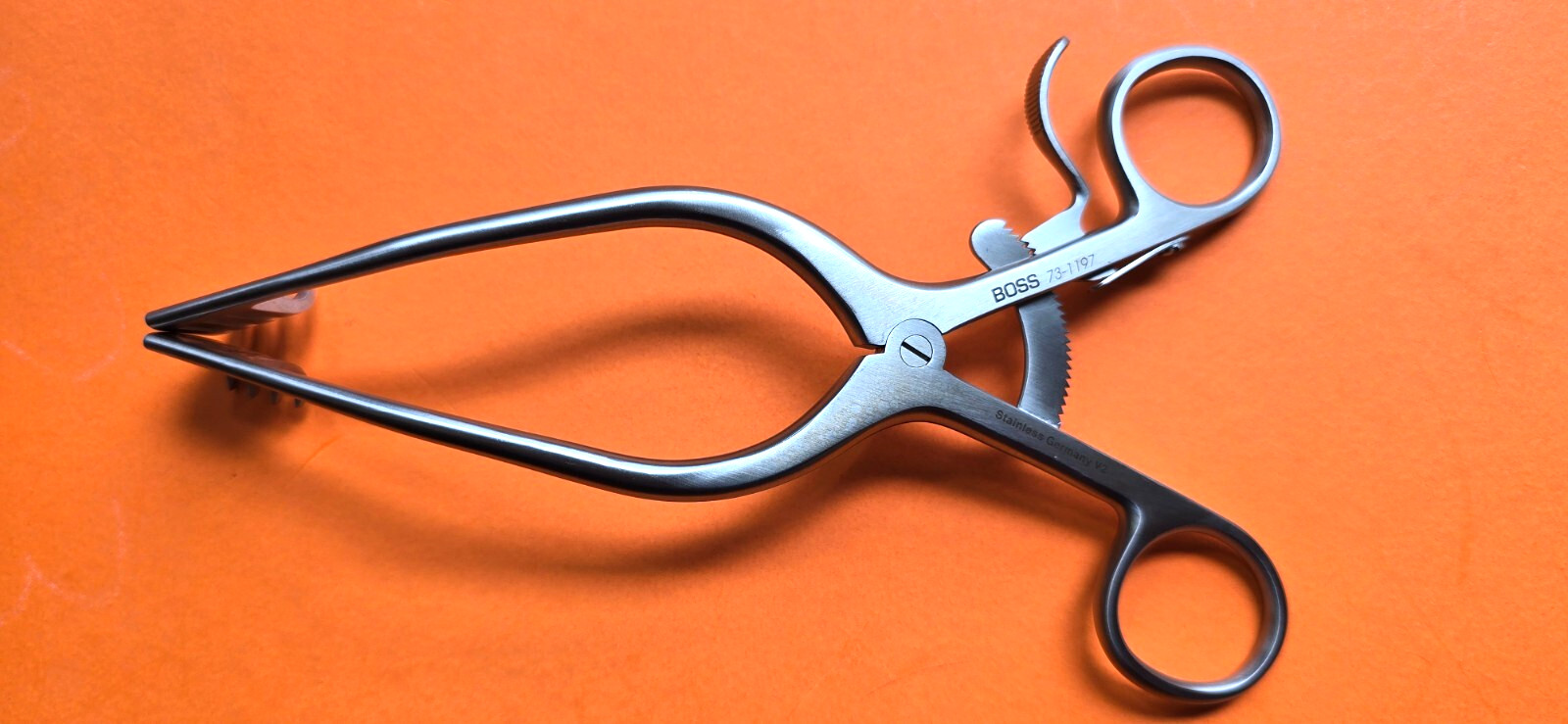 BOSS 73-1197 Surgical Orthopedic Adson Cerebral Retractor 7.5″ Sharp 4×4 Prongs