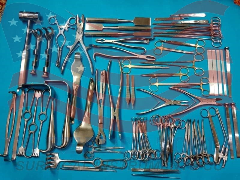 Basic Major Orthopedic Lot Of 74 Pcs Set Surgical Instruments