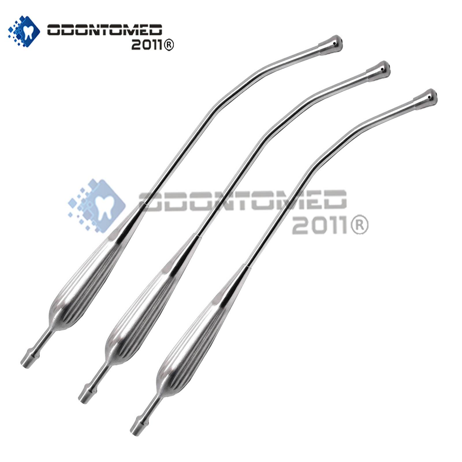 3 Pcs Surgical Yankauer Suction Tube 11.75″ Removable Tip 10mm Instruments