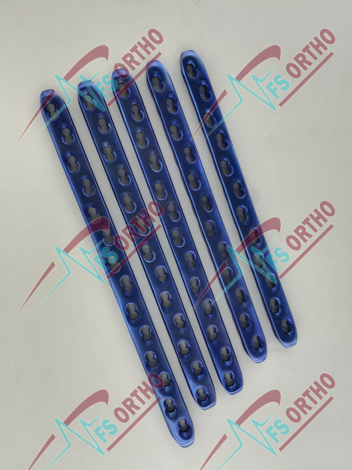 Locking 5mm Broad Plate 12 to 24 Holes & 5mm LCP screw(54 Pcs) Titanium G5