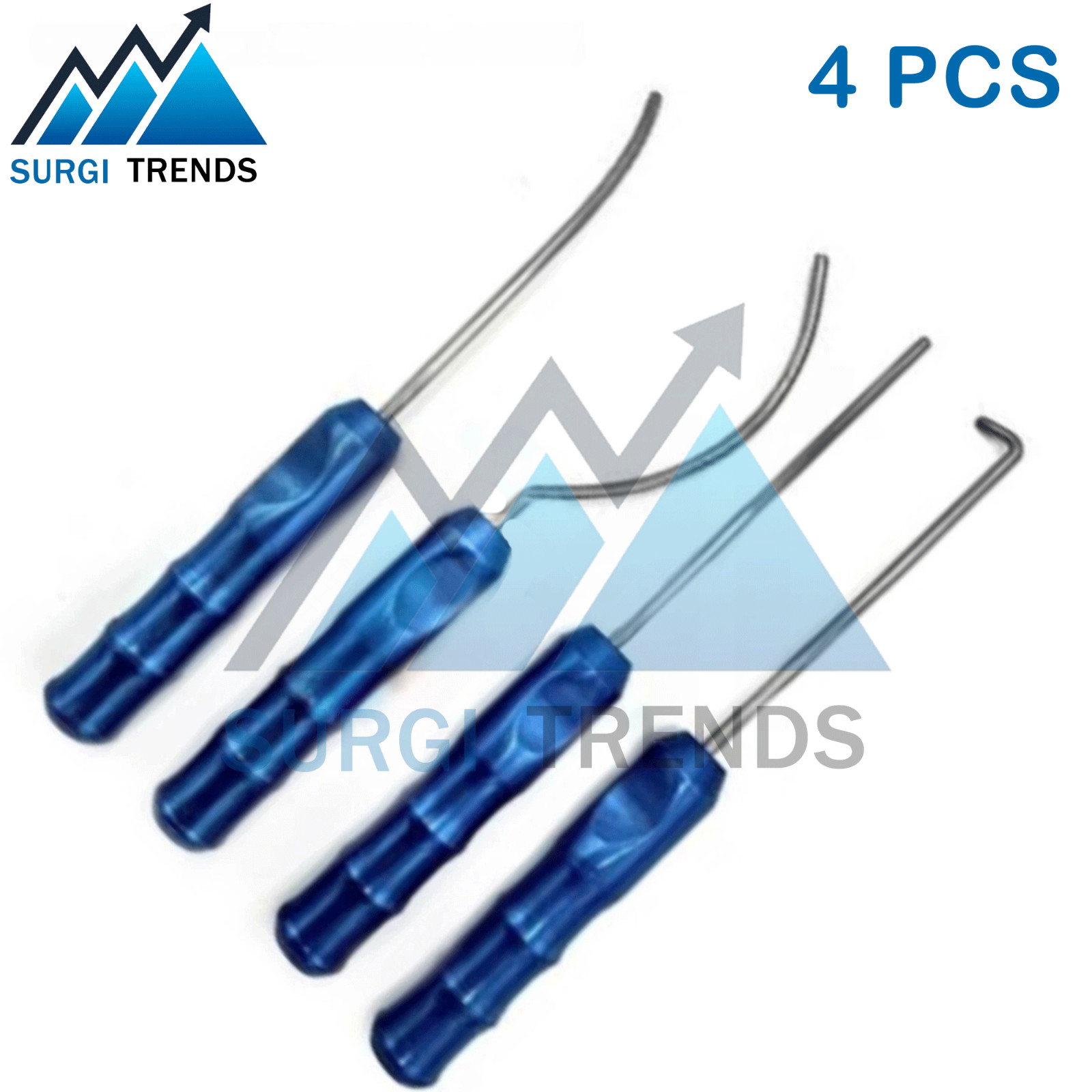 Viterbo’s Surgical Dissector Set 4Pcs Facelift Gliding Brow Lift Plastic Surgery