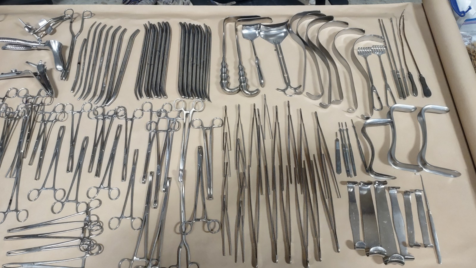 Large Surgical Instrument Bundle OBGYN G & E 221 Piece Speculum Germany Mixed