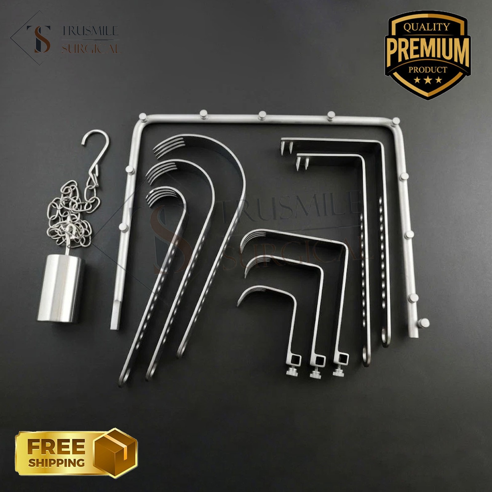 Charnley Initial Incision Retractor Complete Set of 10 Pcs Surgical Instruments