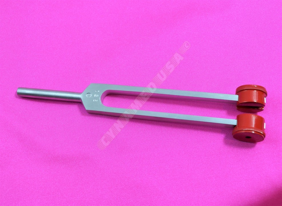 PREMIUM RED Tuning Fork With Weights – C 128 – SURGICAL MEDICAL INSTRUMENTS