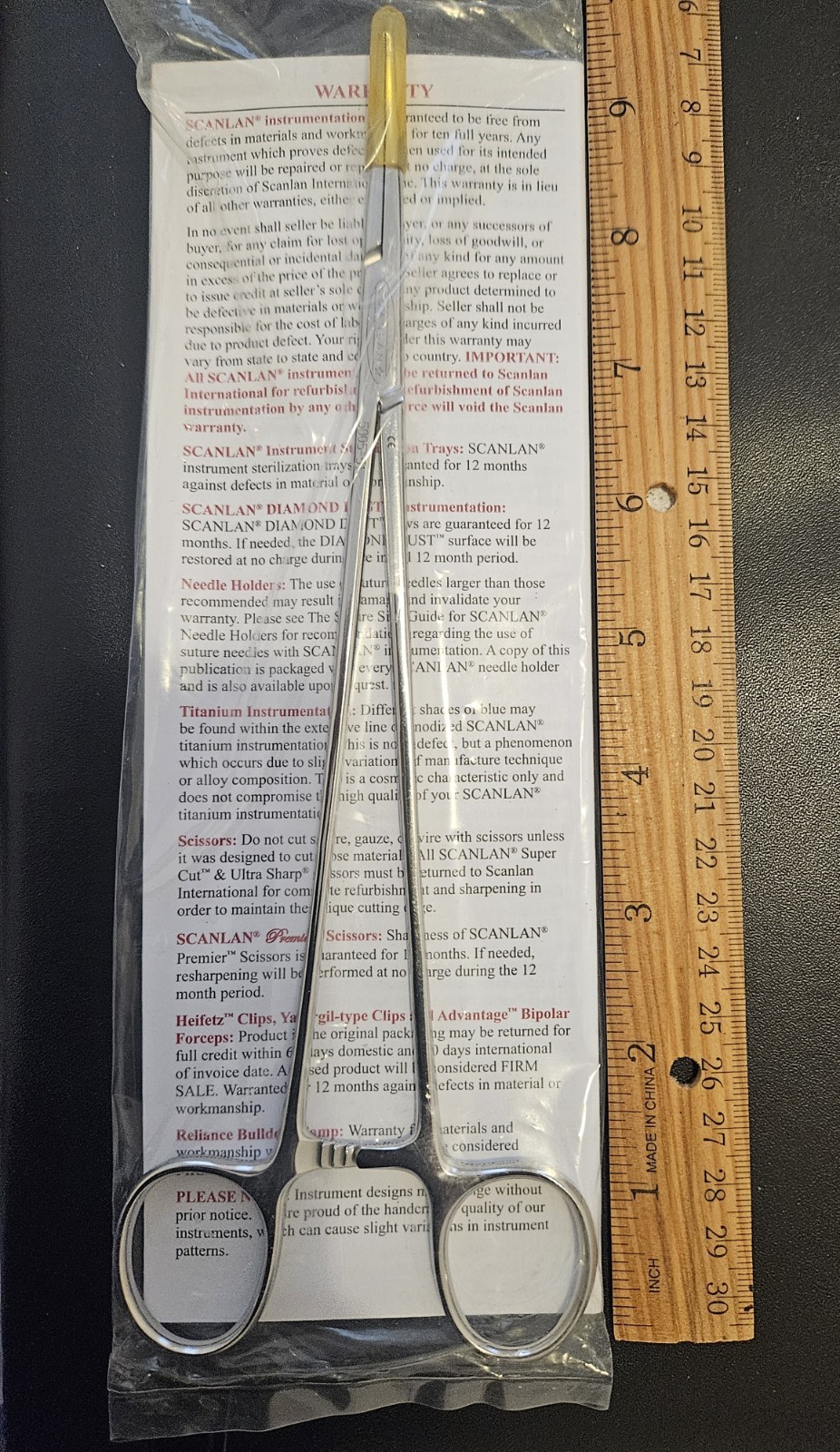 Scanlan Bengolea Forceps Curved 9 1/2″ / 24cm Surgical Steel Instrument