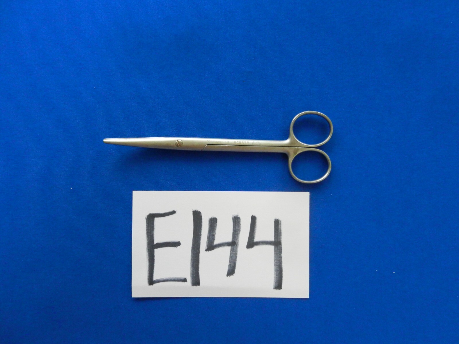 E144 Aesculap Mayo Curved Blunt Tip Scissors 6.5″ Overall length BC587R
