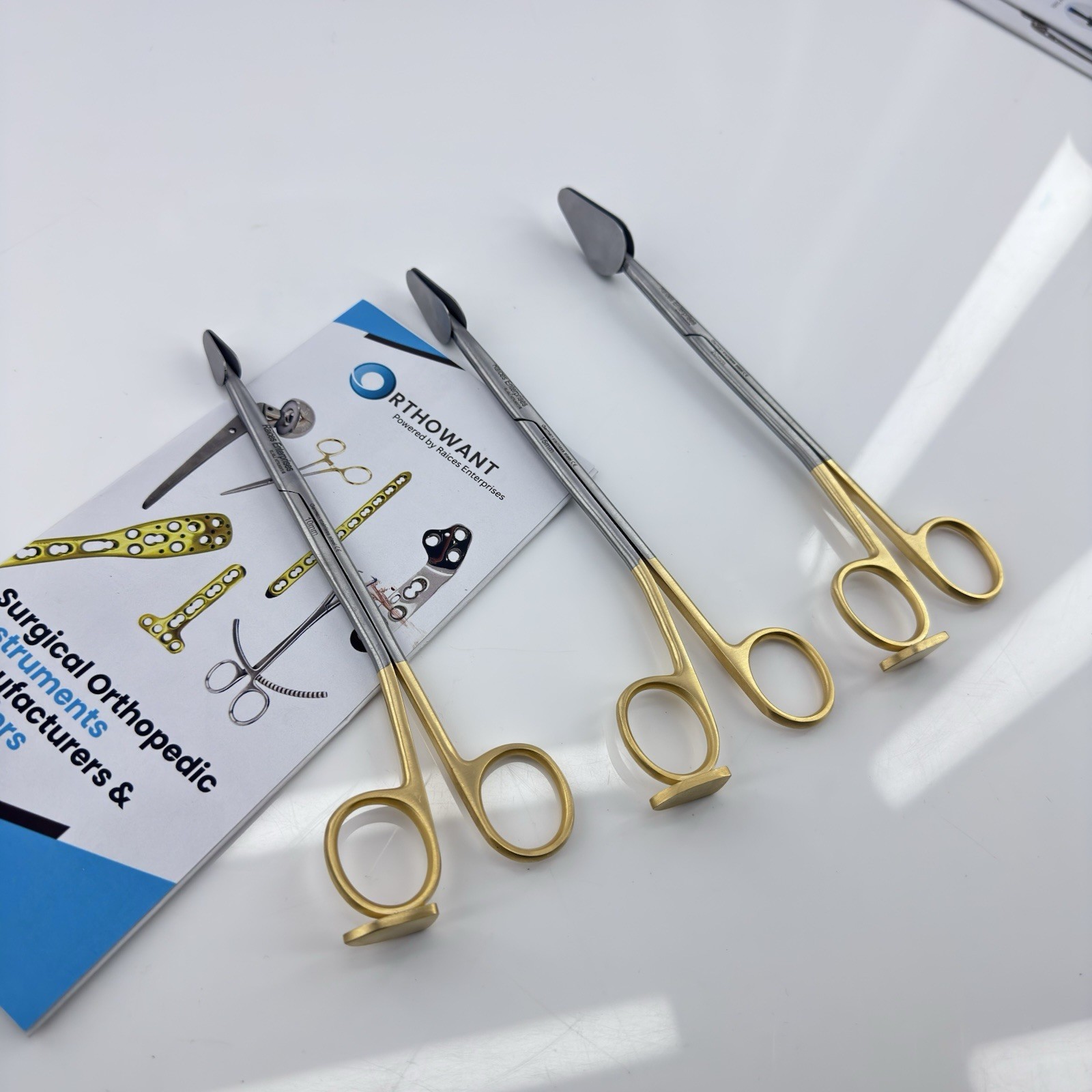 Trepsat Facial Flap dissector scissors set of 3pcs,10mm,15mm,20mm total length