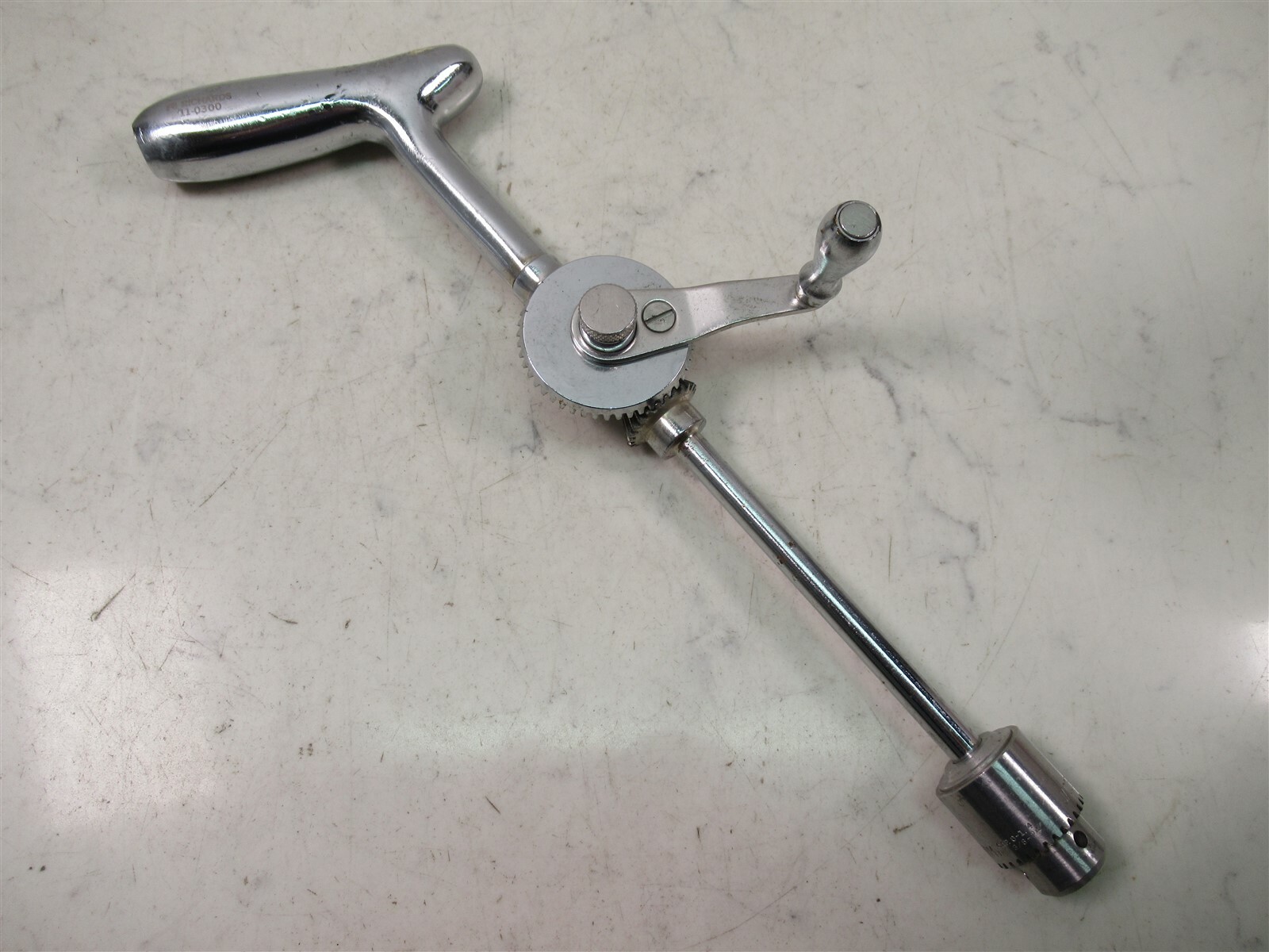 Richards 11-0300 Vintage Hand Crank Bone Drill Charity Hospital New Orleans