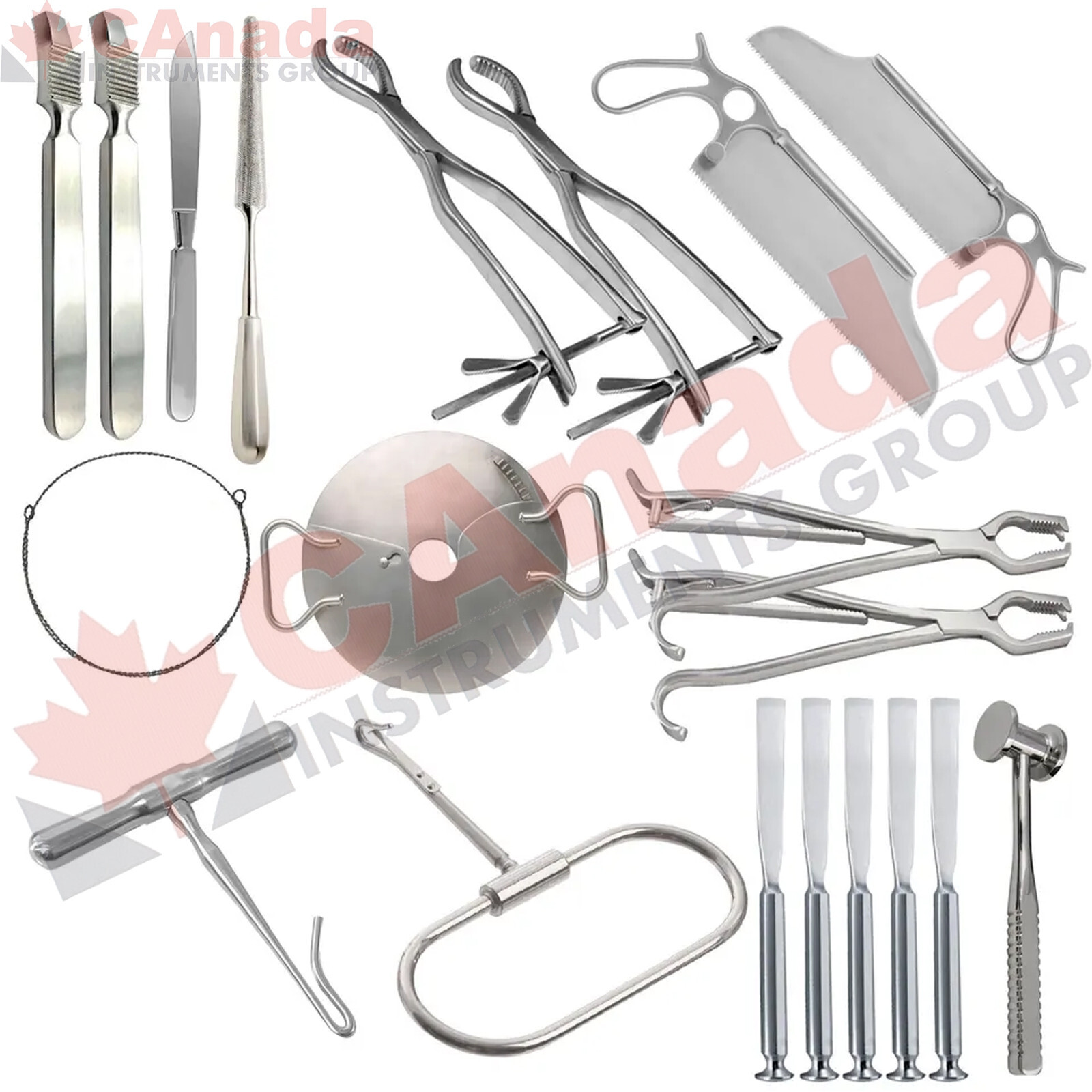 Orthopaedic Amputation Medium Set of 19Pcs, Orthopaedic Amputation Surgery Set