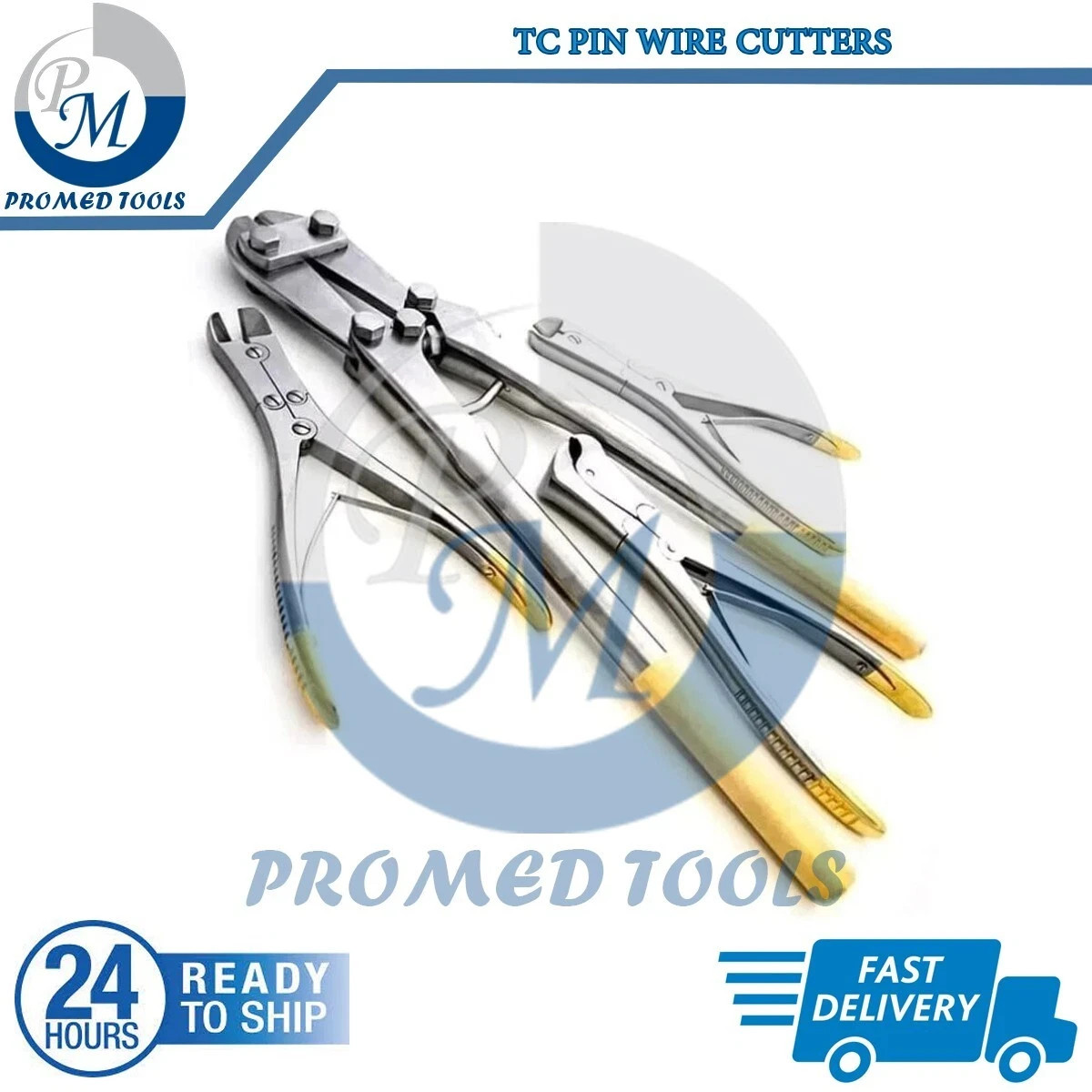 Set of 4 Pcs TC Pin Wire Cutters Orthopedic Surgical High Quality Instruments