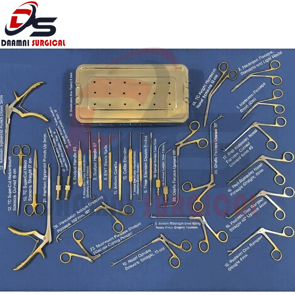 Fess Instruments Set Endoscopic Sinus Surgery A+ German Steel ENT Instruments Se