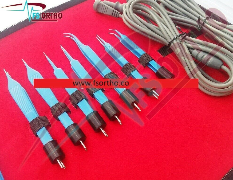 Electrosurgical High Class 2 Pin US Type Bipolar Bayonet Forceps Set of 20 pcs