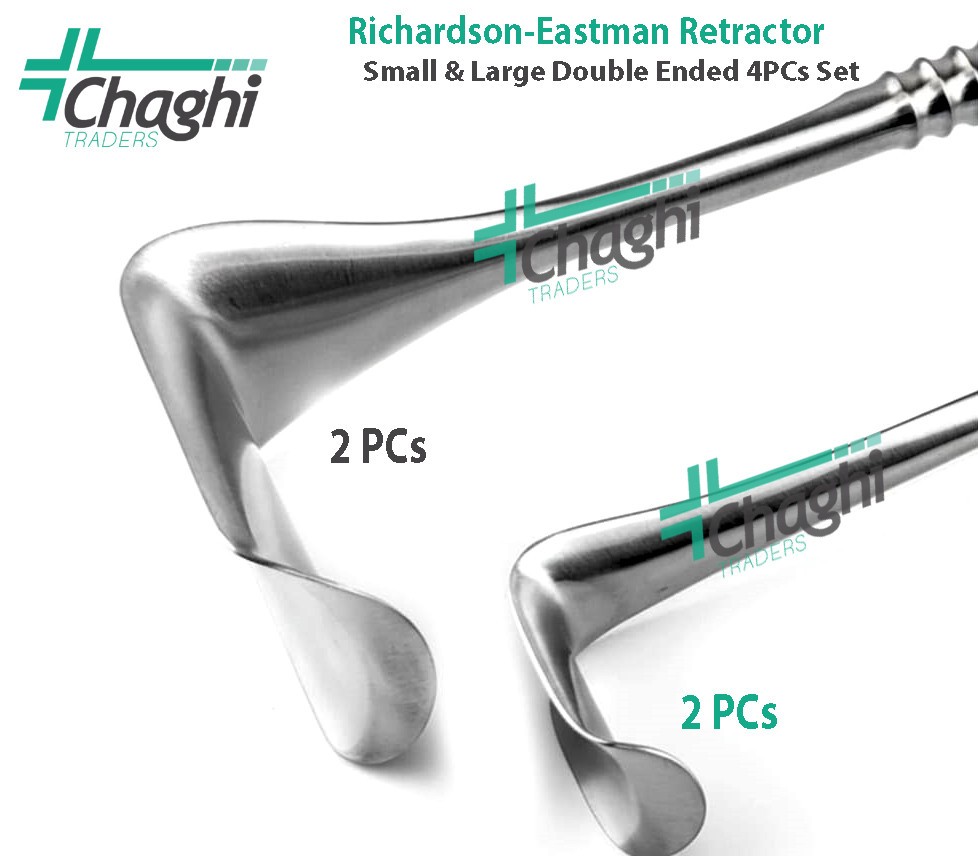 Richardson-Eastman Retractor Small & Large Double Ended 4 PCs Set Surgical veter