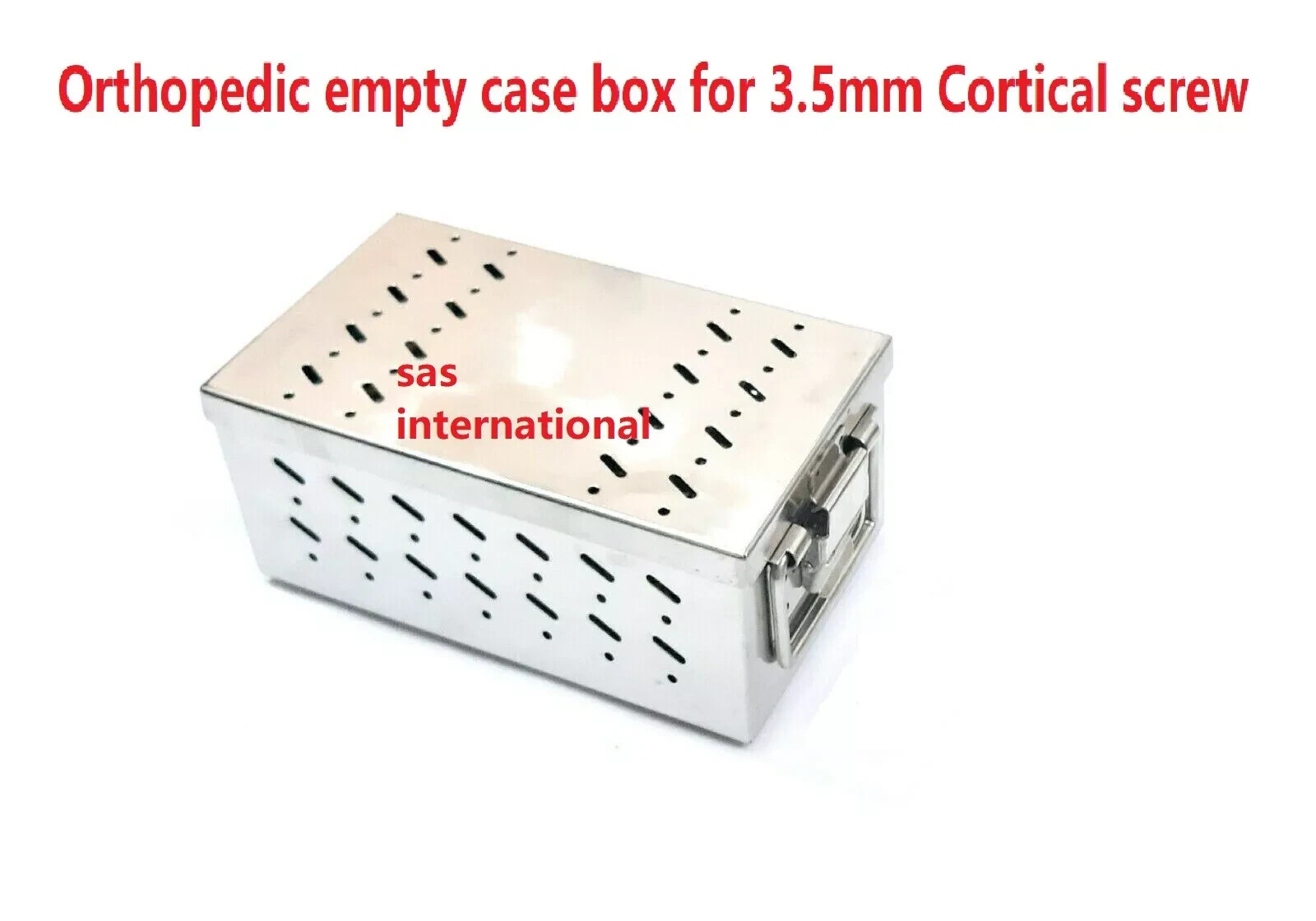 Orthopedic empty case box for 3.5 mm cortical screw stainless steel best quality