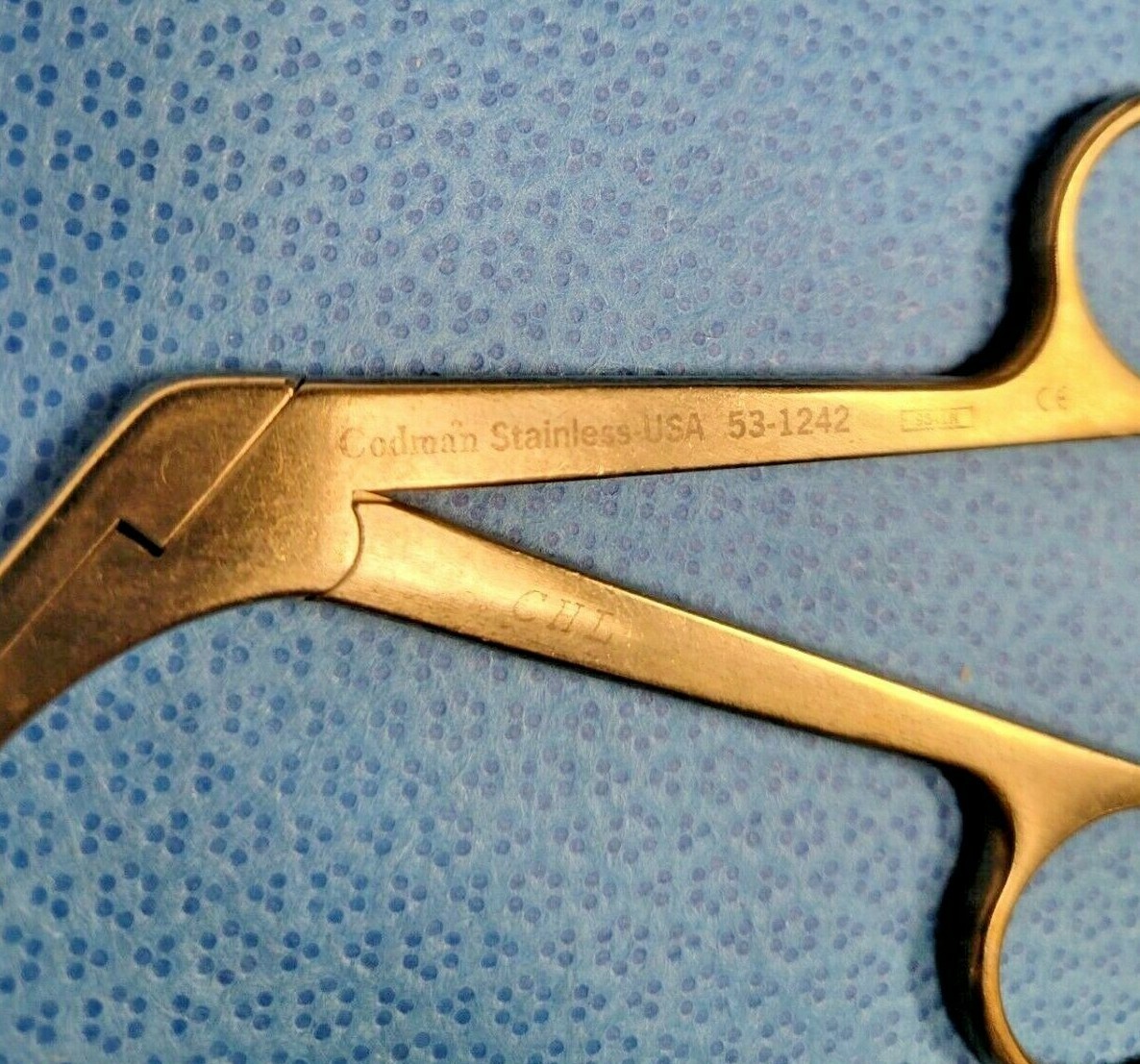 Codman 53-1242 4x10mm 7″ Angled Down Spurling Rongeur Orthopedic Nero