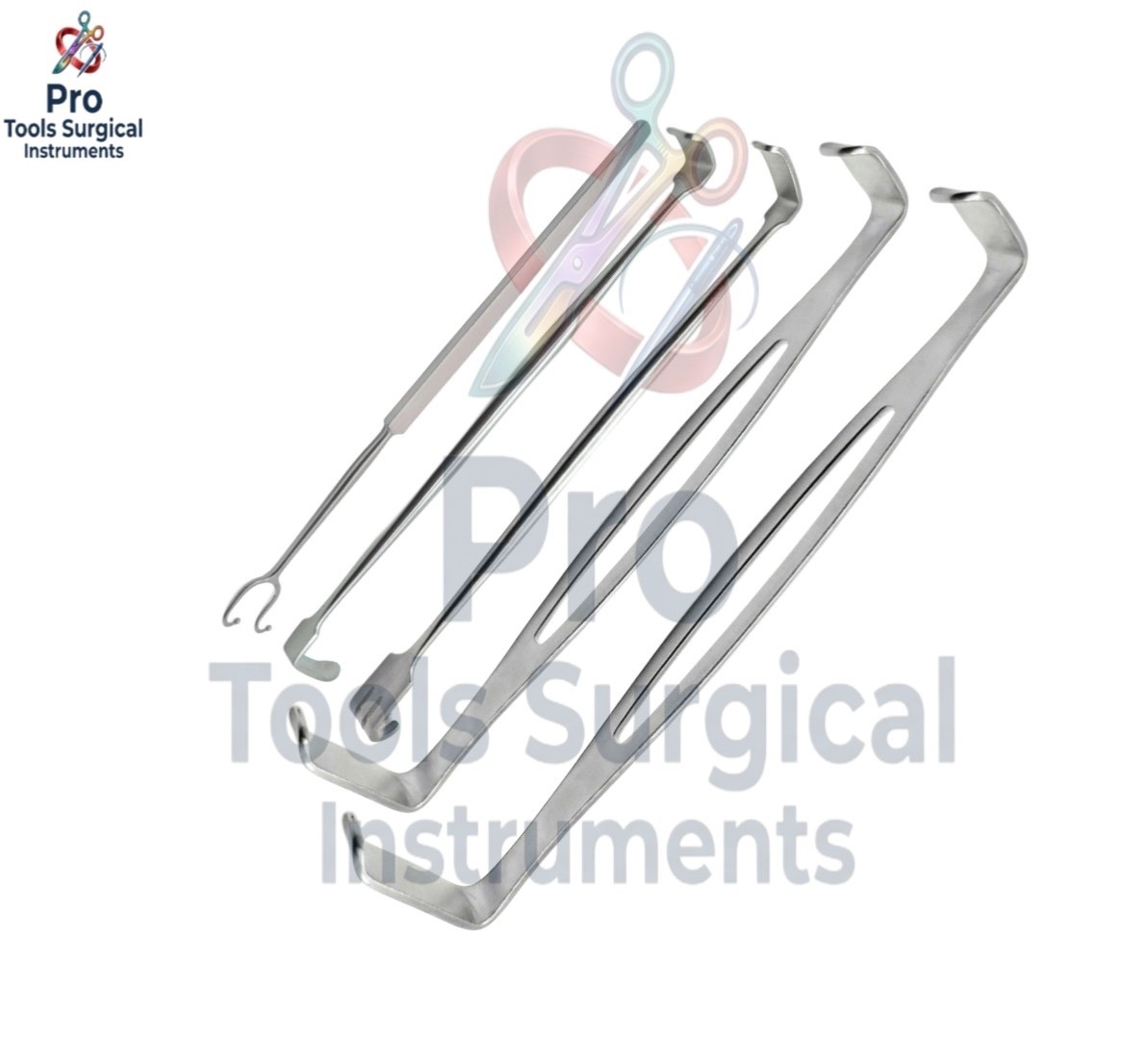 5 Pcs Ragnell, Senn Muller, Fomon & US Army Navy Retractor Set | Double Ended |