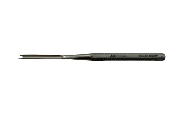 Ambler Surgical 16-122 Ballenger Chisel, Straight, 4mm Wide, 5-3/4″