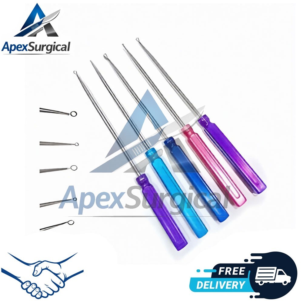 Arthrex Ring Curettes 5 Pcs High Quality Set Tools Surgery instruments