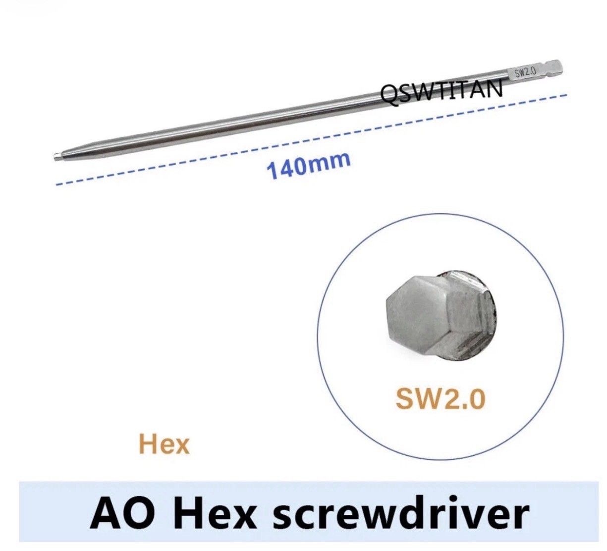 1.5/2.0/2.4/2.7/3.5mm CORTICAL HEX 25xScrew Self-Tap Stainless Steel Veterinary
