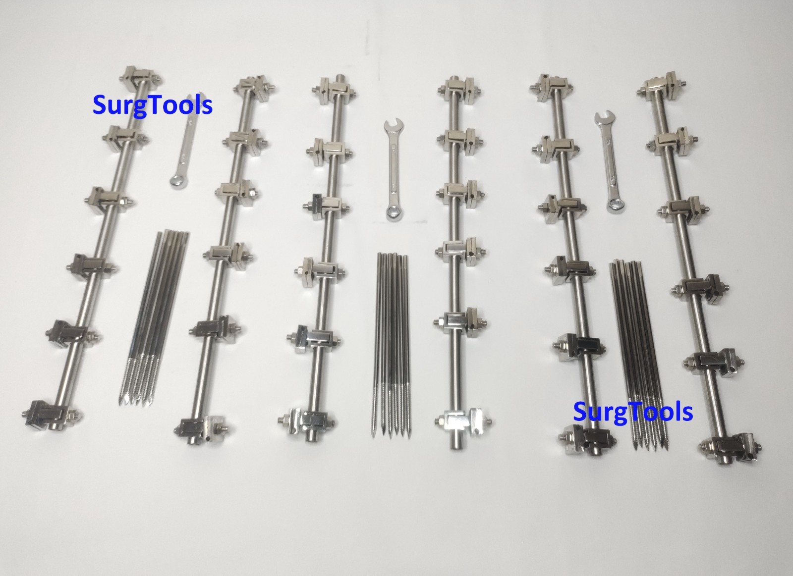 AO External Fixator Set Distal Radius 2.4 Tibia 4.5 and Femur 5.0 (3 Sets)