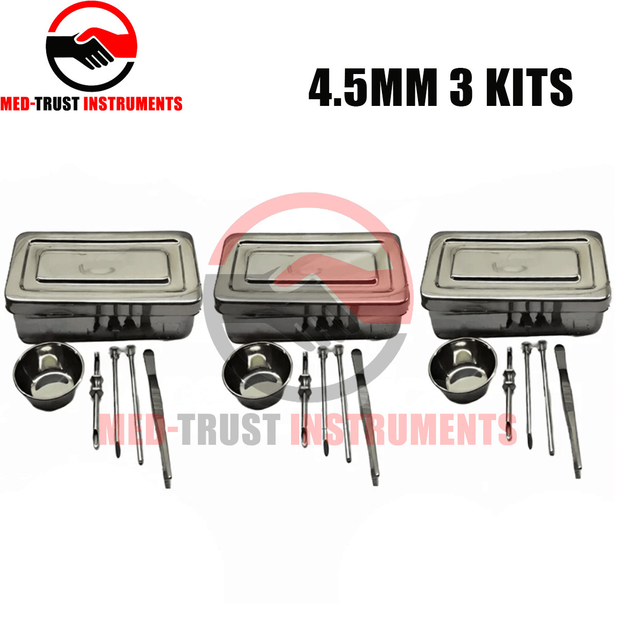 3 HRT Trocar kit 4.5mm 3 kits ,Hormone Replacement Pellet Insertion Kit 3 Sets