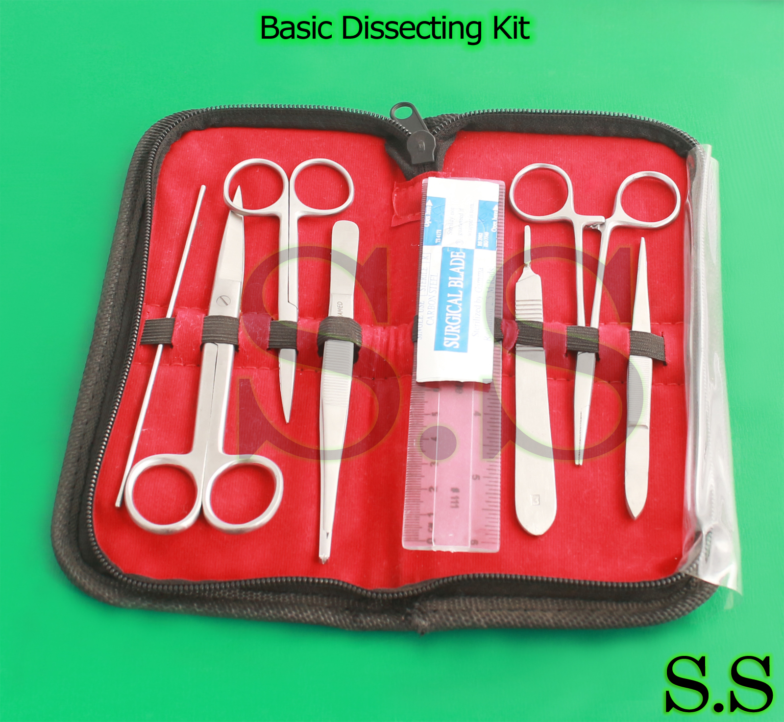 Basic Dissecting Kit Veterinary, Surgical, Instruments,13 Pieces