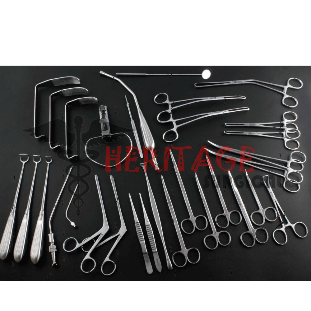 Tonsil & Adenoid Tray 30 PCs Set Surgical Instruments