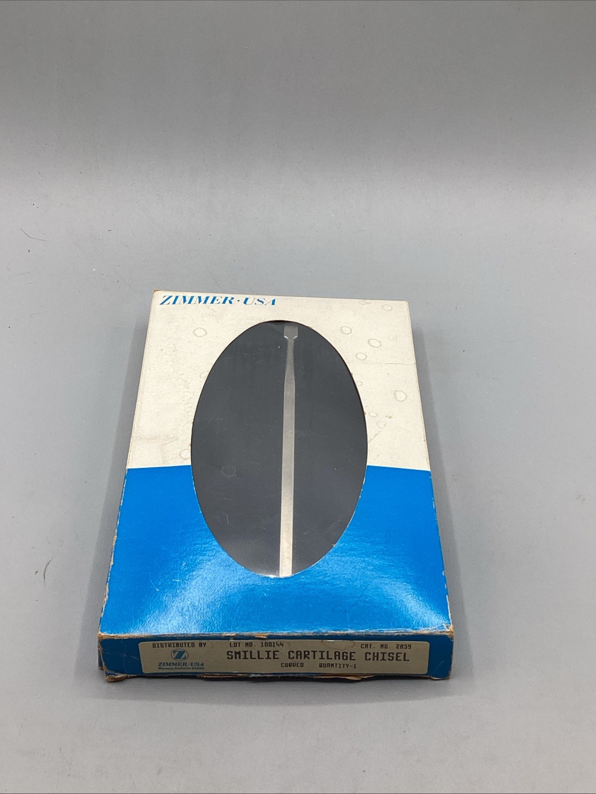 Zimmer 2859 Curved Smillie Cartilage Chisel 7.5″ Orthopedic Surgical Instrument