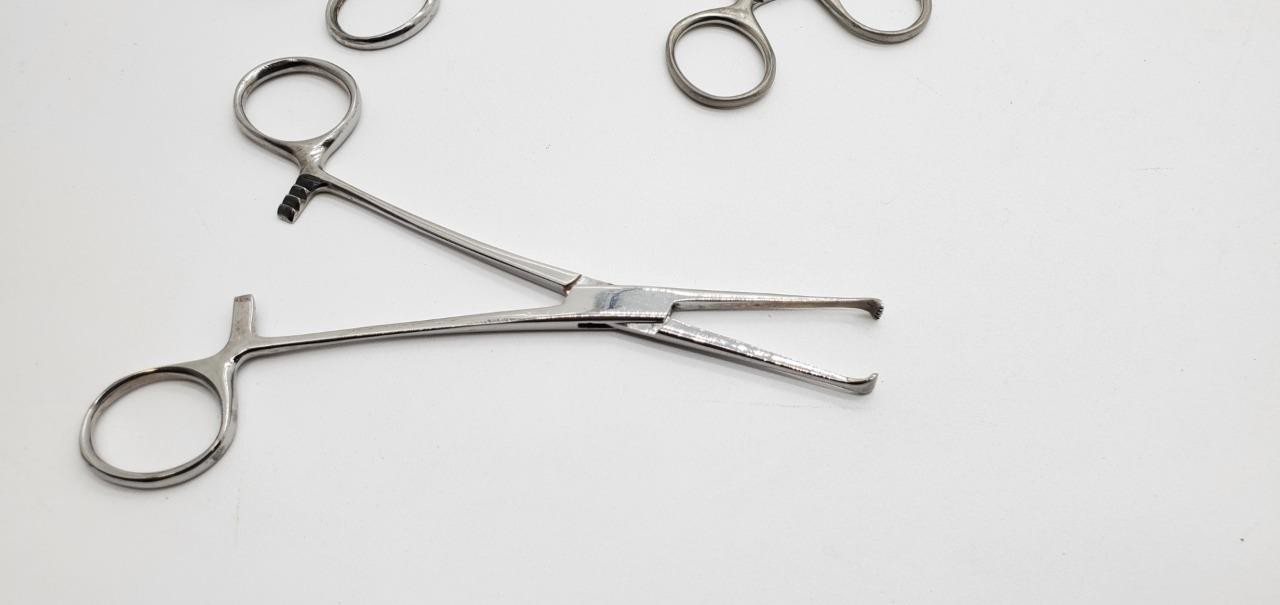 Lot of 5 stainless steel medical instruments Surgical Various, Scissors forceps