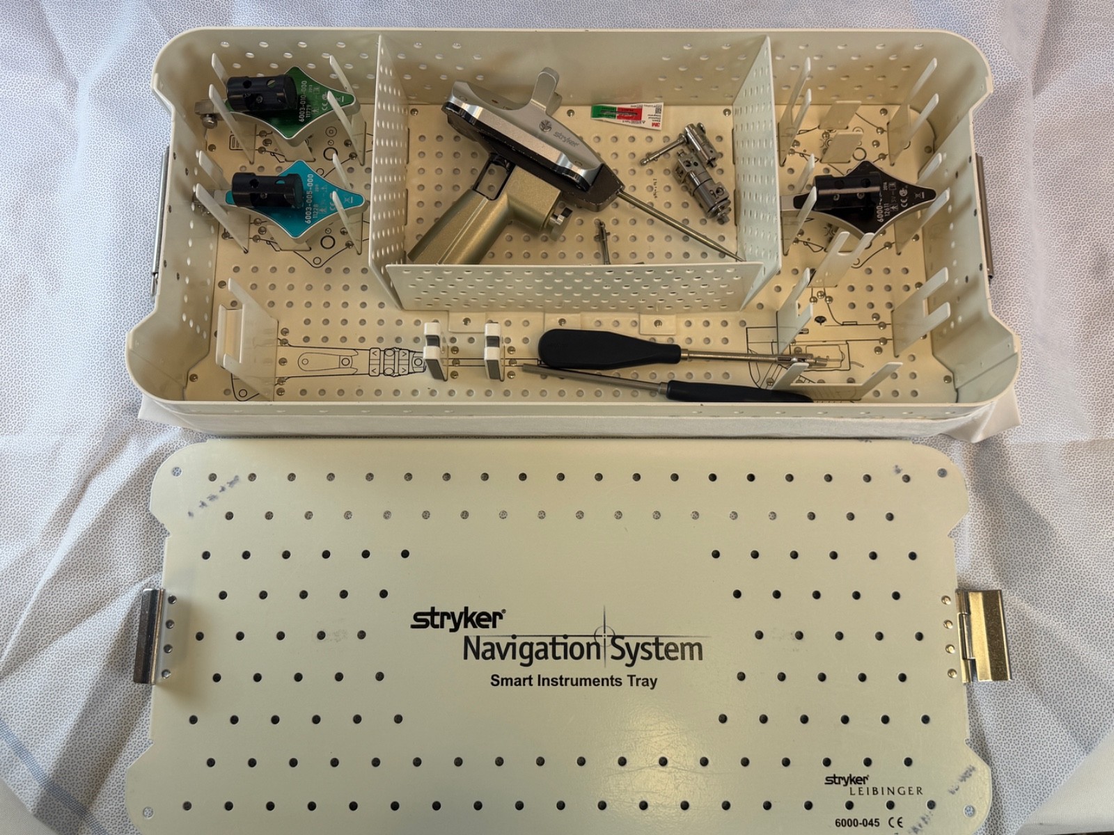 Stryker Navigation Access 003 Smart Instruments Tray w/ Case Orthopedics