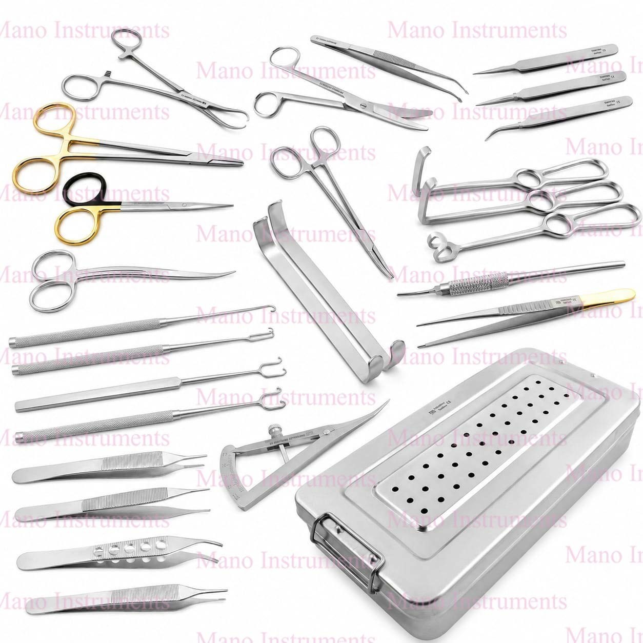 Facelift Forehead Plastic Surgery Kit Facial Face Lift Surgical Instruments Box