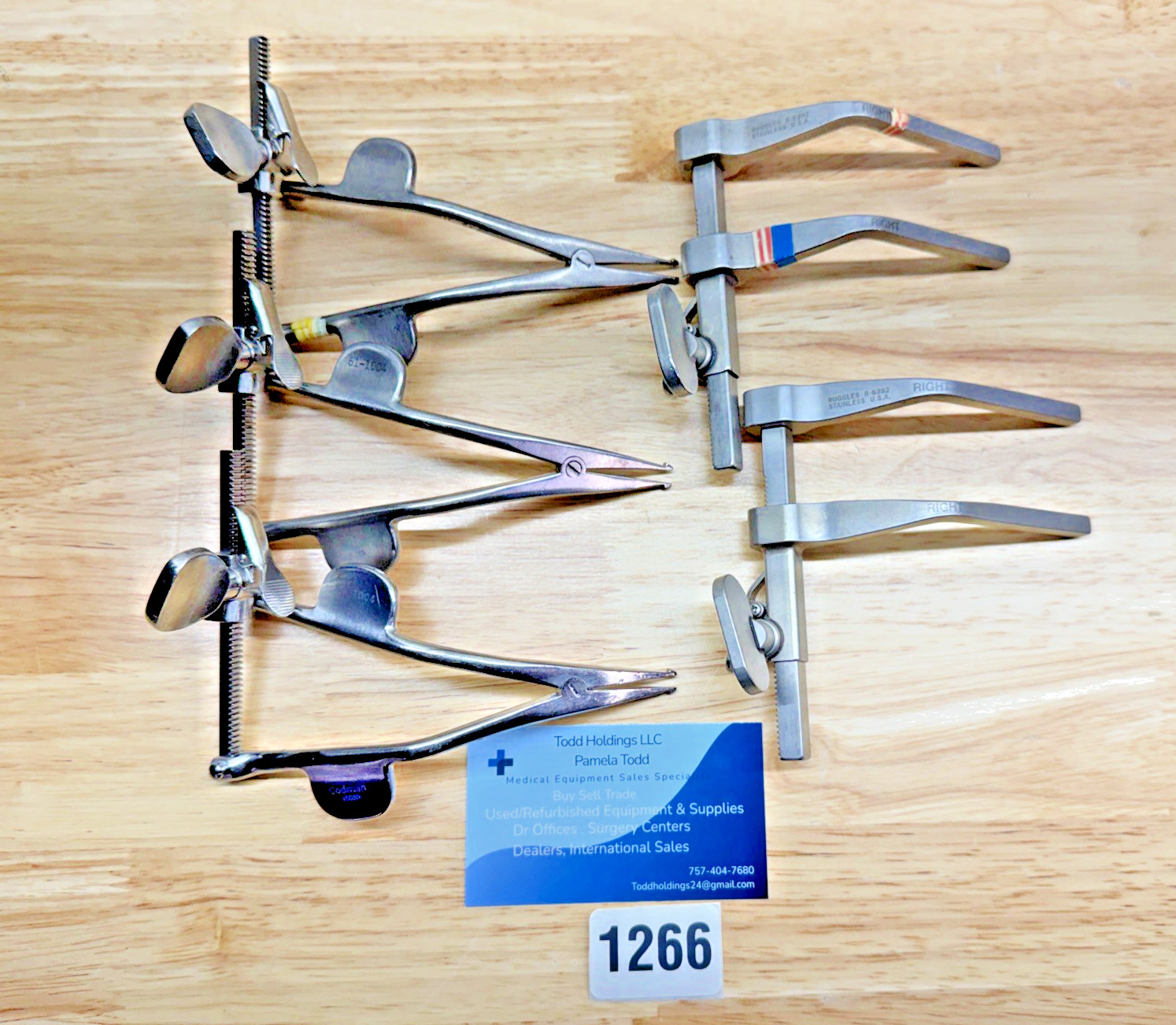 Codman 61-1004 Surgical Spreader Lot Of 5 (1266R)