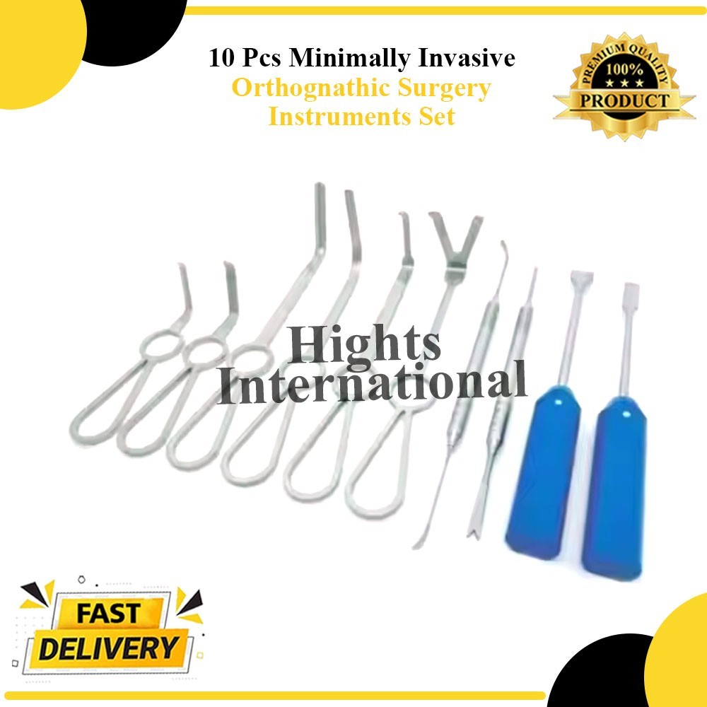 10 Pcs Minimally Invasive Orthognathic Surgery Instruments Set | Maxillofacial
