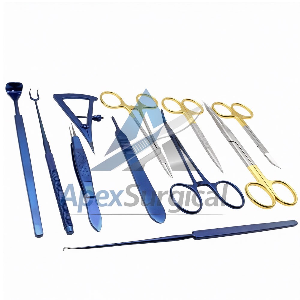 Blepharoplasty Set Plastic Surgery High Quality Instruments Set of 11 PCS