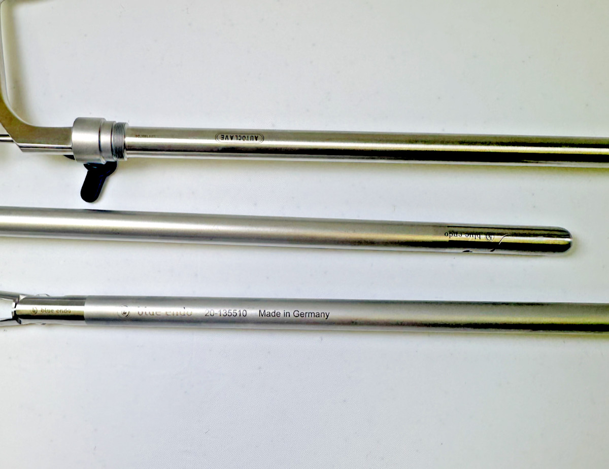 Blue Endo Surgical Laparoscopic 13mm Biopsy Spoon & Tenaculum Forceps Set