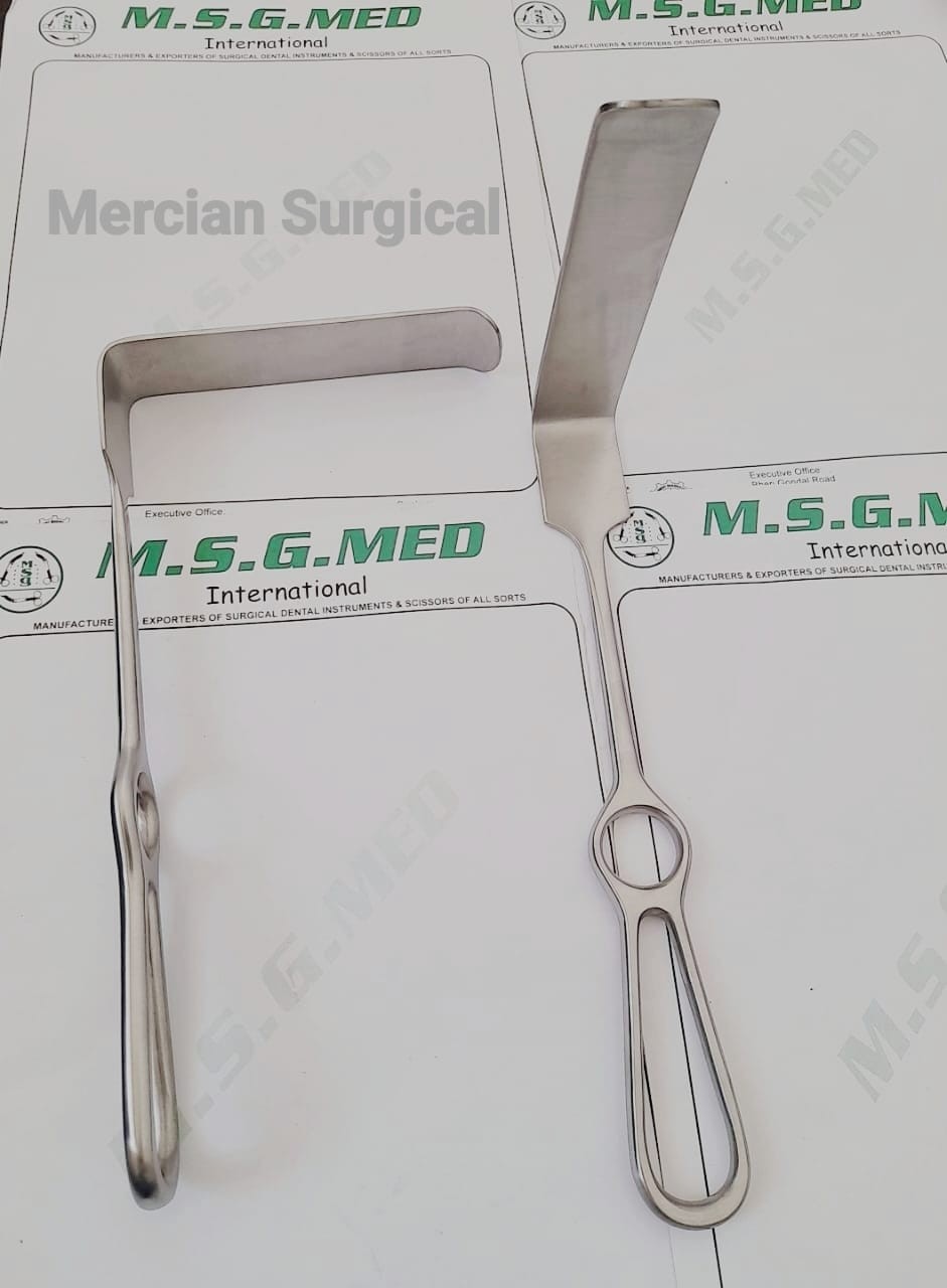 Spinal Orthopedic Hand Held Retractors Langenbeck Retractors 21.5cm Set 2PCS