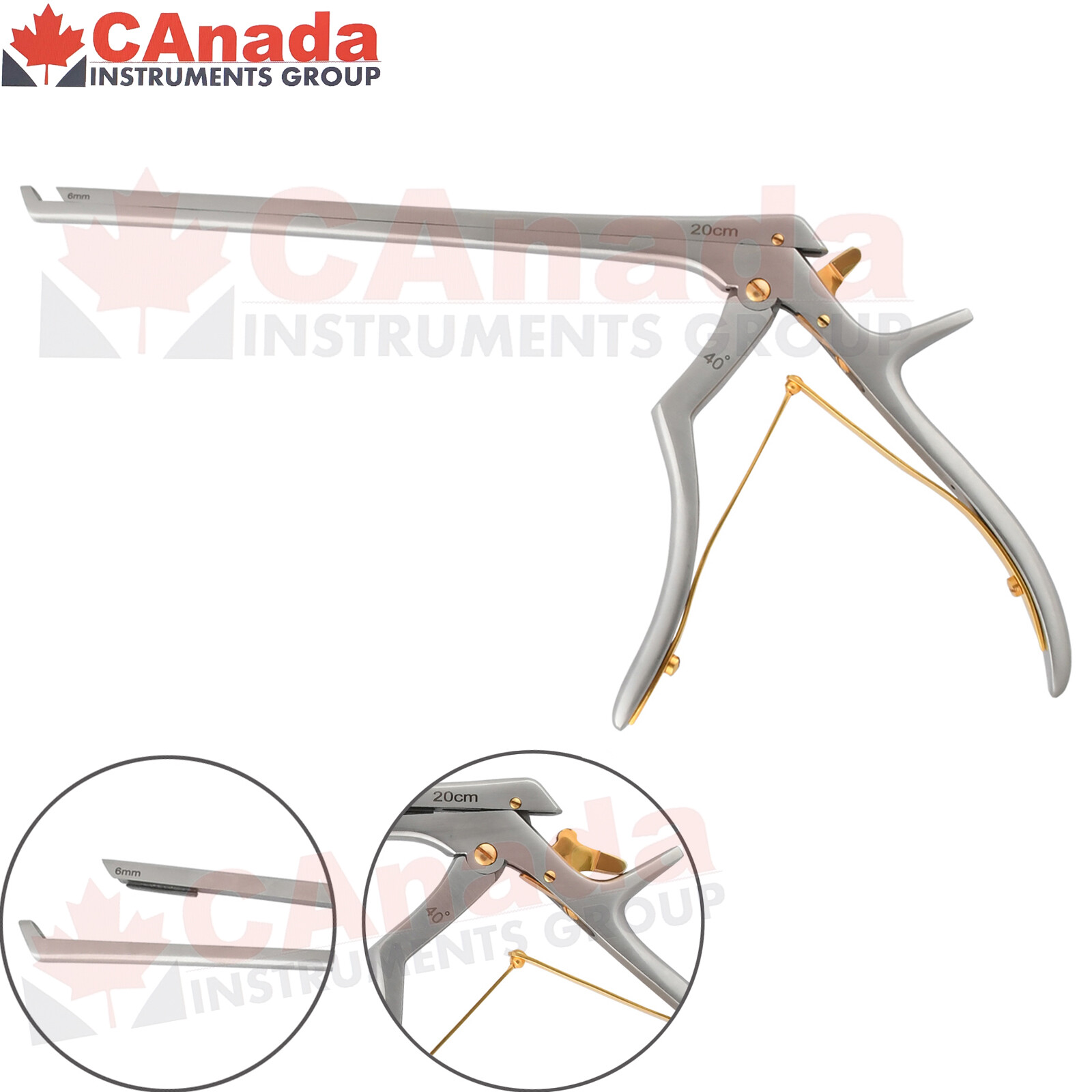 Kerrison Rongeur 20 Cm 6 mm Up 40° Orthopedic Surgery Surgical Instruments