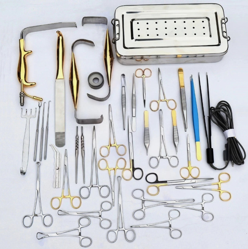 Breast Surgery Instruments Set of 38 PCs, Breast Augmentation Set