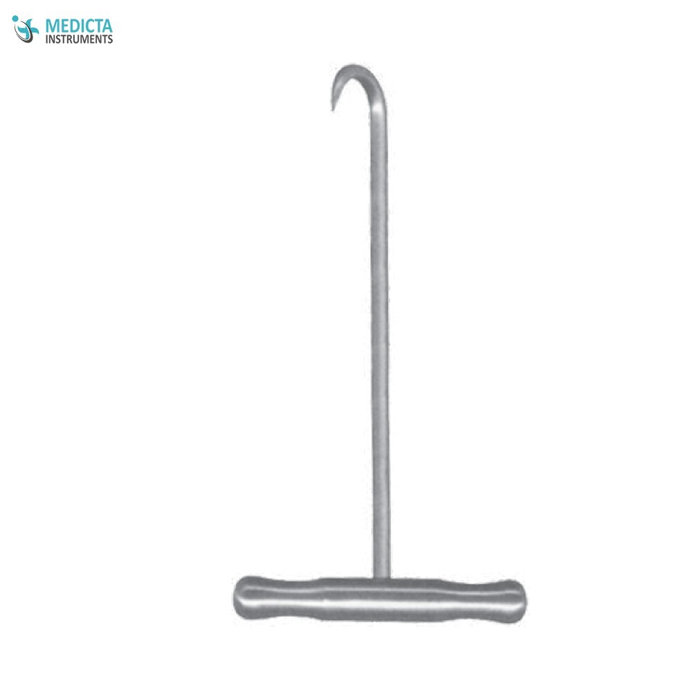 Set of 6 Bone Hooks, 7.5″, T-Handle, Sharp, 3/4″ (20 mm) Deep, Premium Stainless
