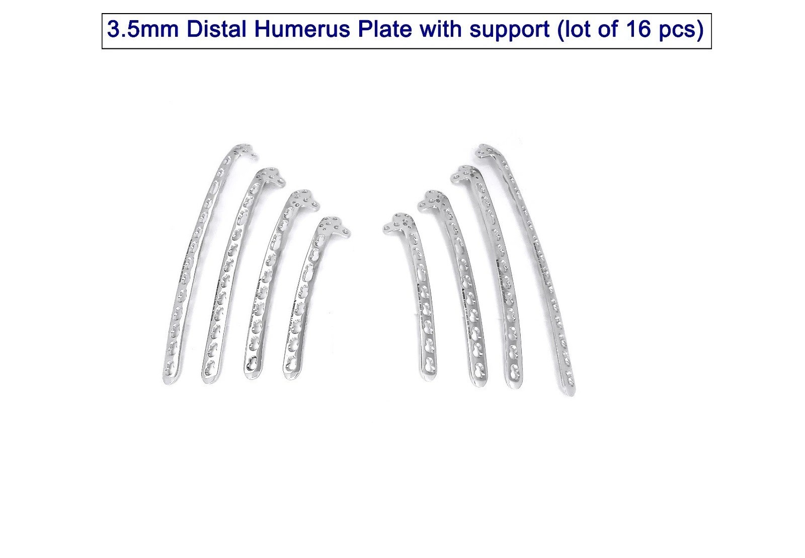 Veterinary Distal Humerus 3.5mm with Support Plates – 8pcs(L4/R4)