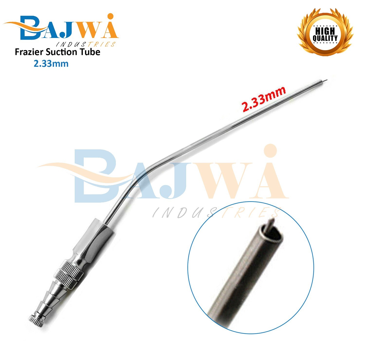 Frazier Suction Tube Set Of 4 Tubes Dental ENT Diagnostic Surgical Instruments