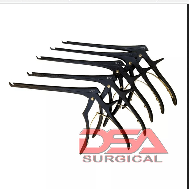 Kerrison Rongeur 18cm Black Coated Set of 5 PCS Orthopedic instruments