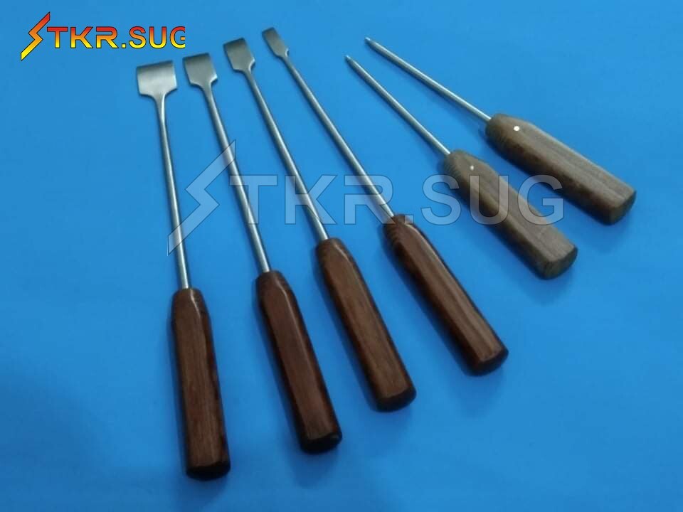 Screw Driver Bone Chisel Fiber Handle Surgical Orthopedic 6 Pcs A+