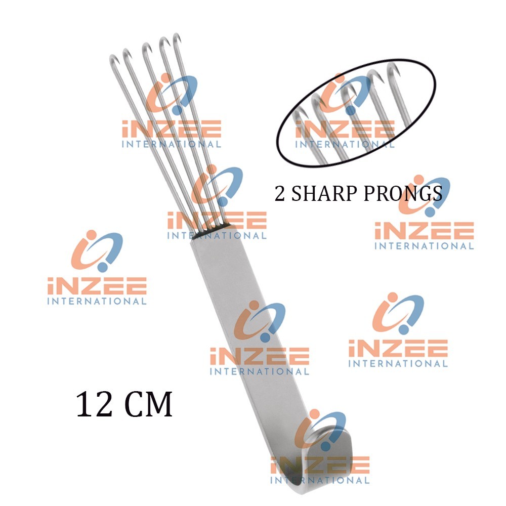 Anderson Bear Claw Retractor 12cm 5 Sharp Prongs Hook Instrument By Inzee