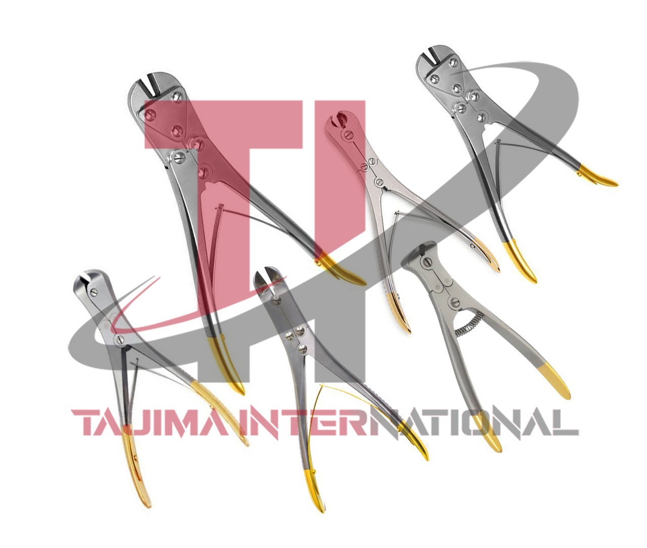 T/C CNS Pin Wire & Kirschner Wire Cutter Mix Set of 6PCs Orthopedic Instruments