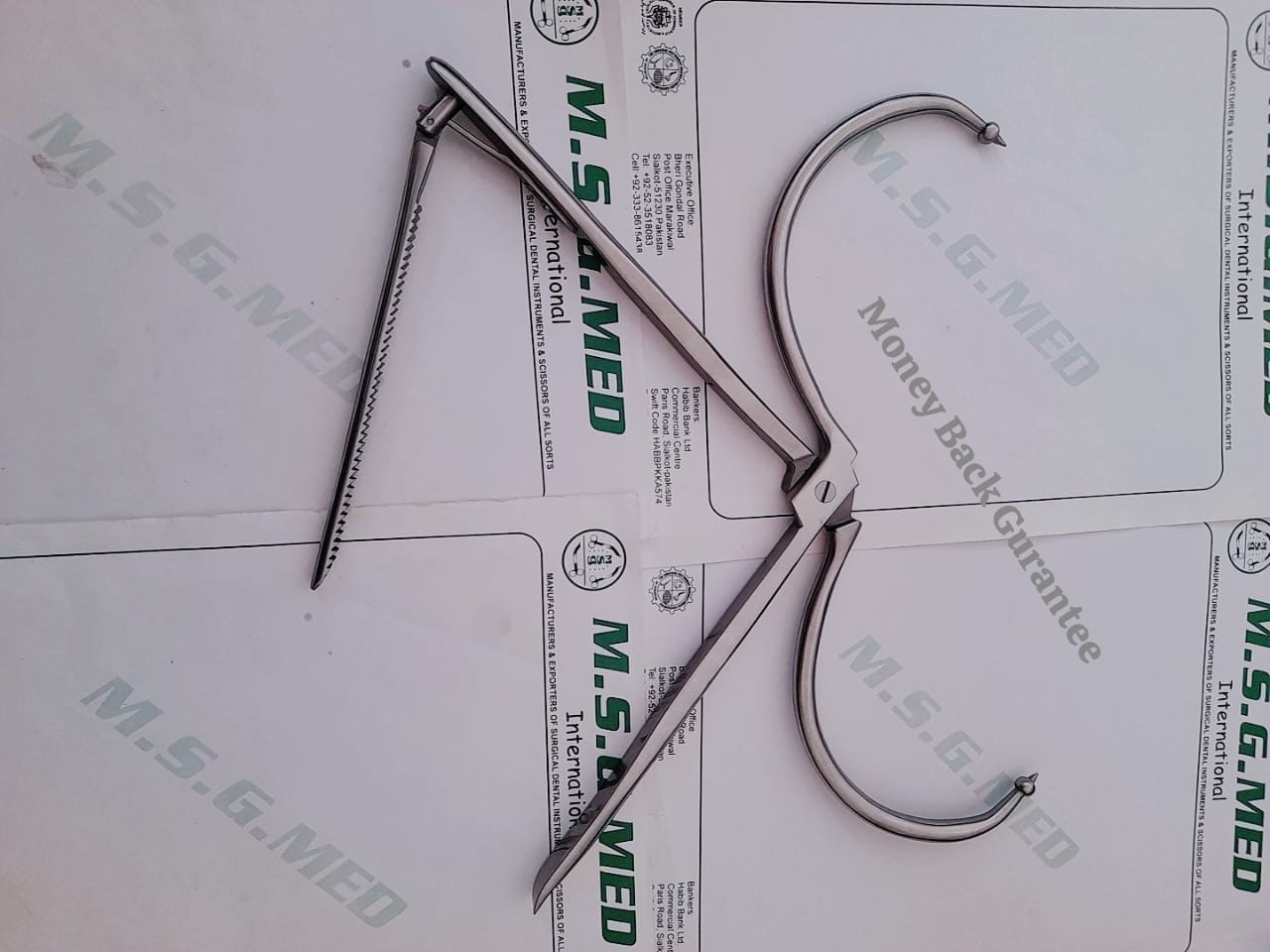 Orthopedic Bone Reduction Forceps Clamps with Ball Point X Large Stainless