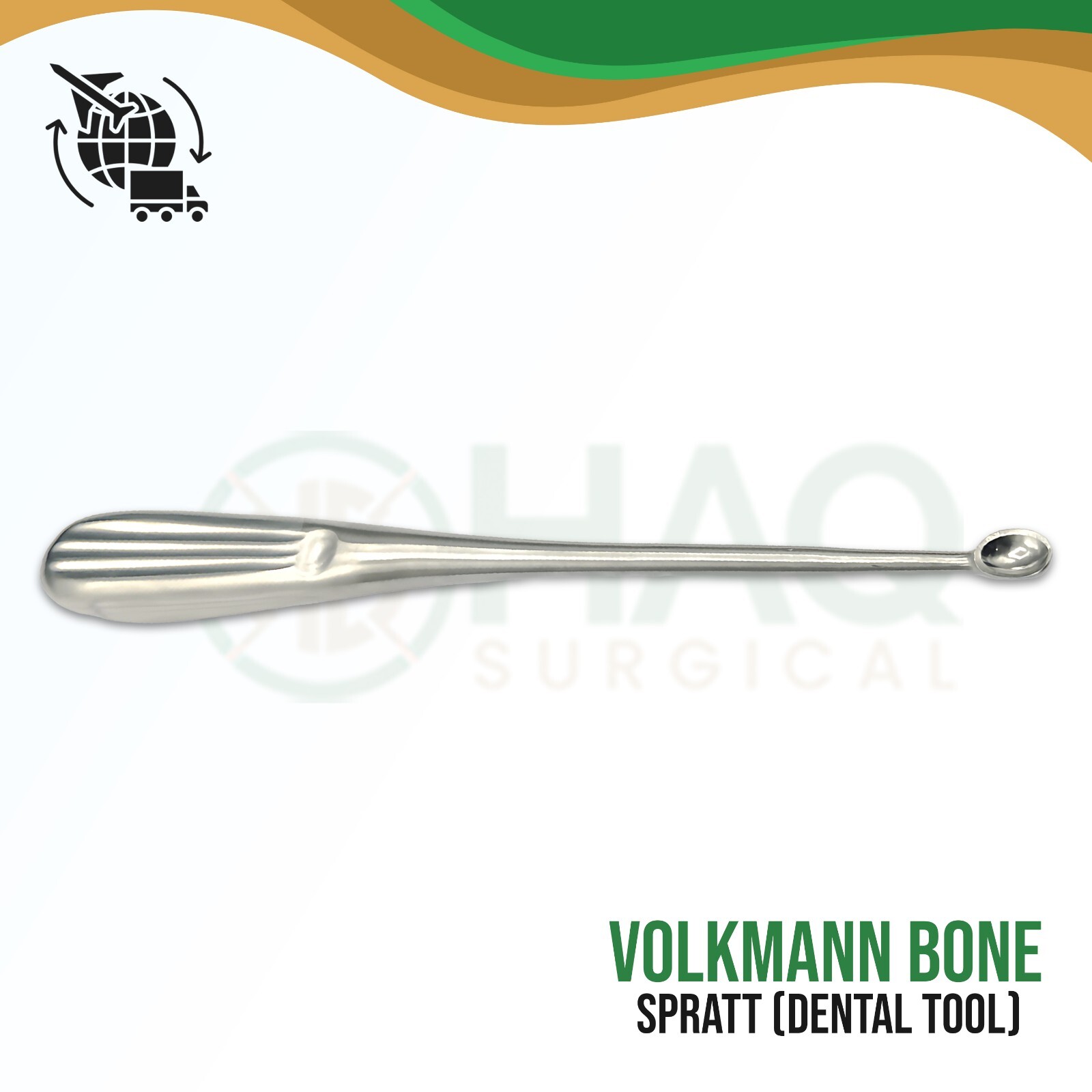 22Cm Volkmann Bone Curette Sharp Spoon Set Tissue Surgery Orthopedics Instrument