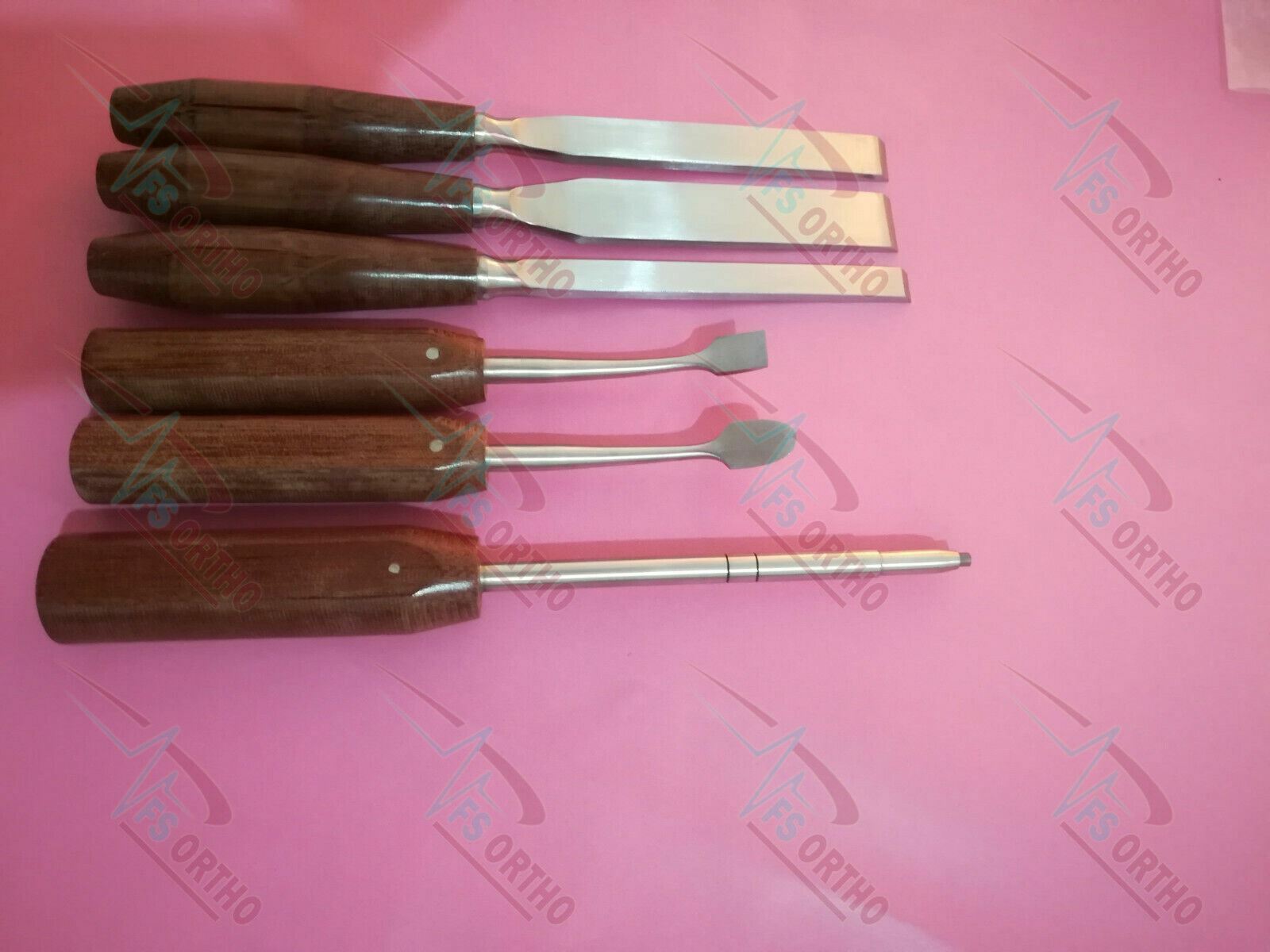 Capener Osteotome Chisels Periosteal Elevator With Screw Driver Set of 7 ortho