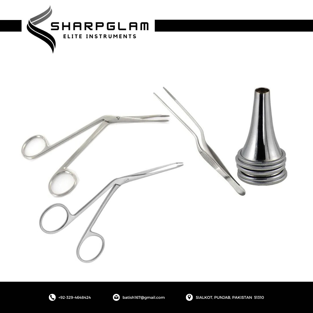 SHARPGLAM 12Pcs Ear Foreign Body Removal ENT Surgical Instrument Set