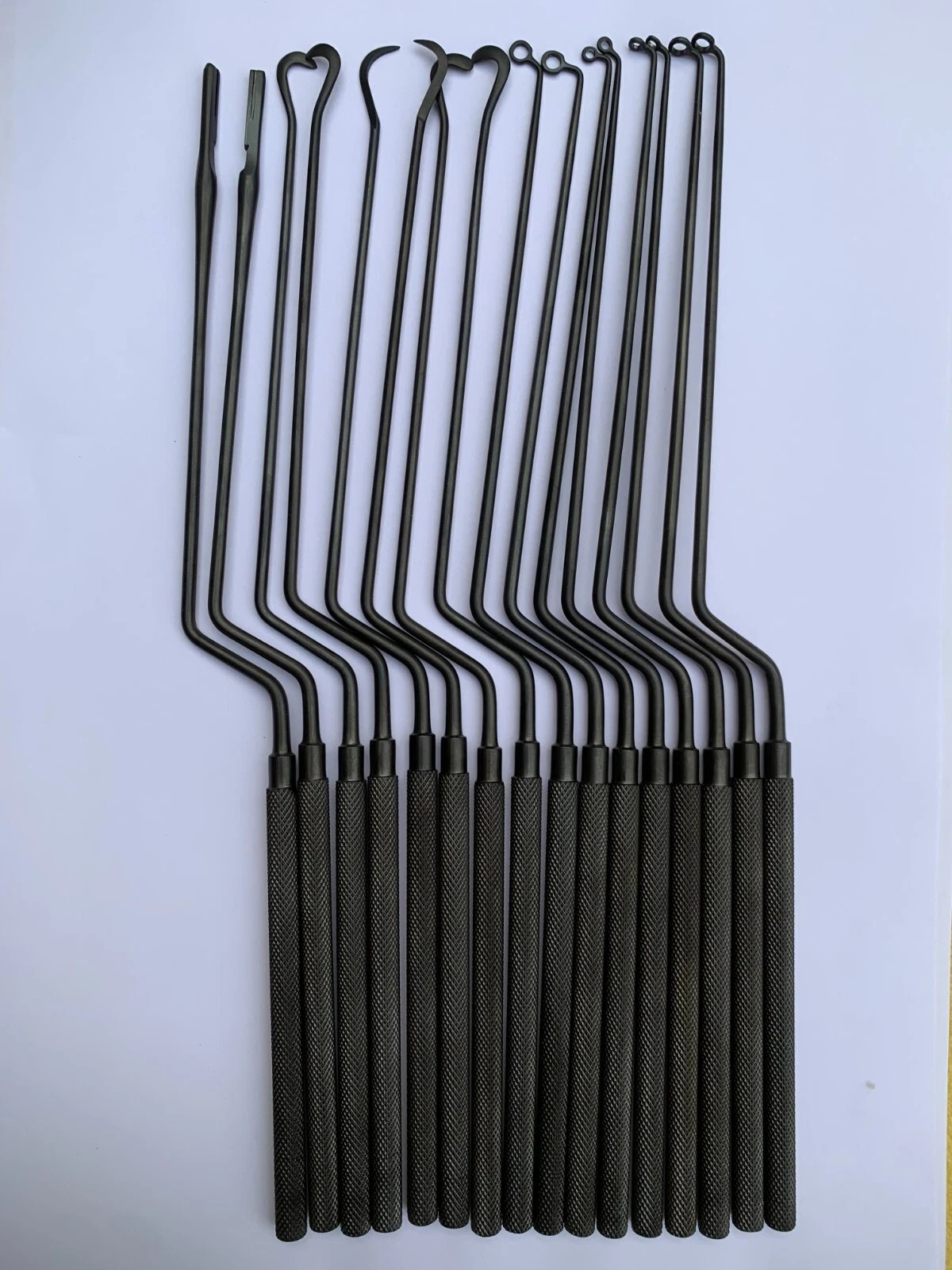 Black Hardy Pituitary Neuro Curettes Set Of 16 Surgical Instruments Transsphenoi